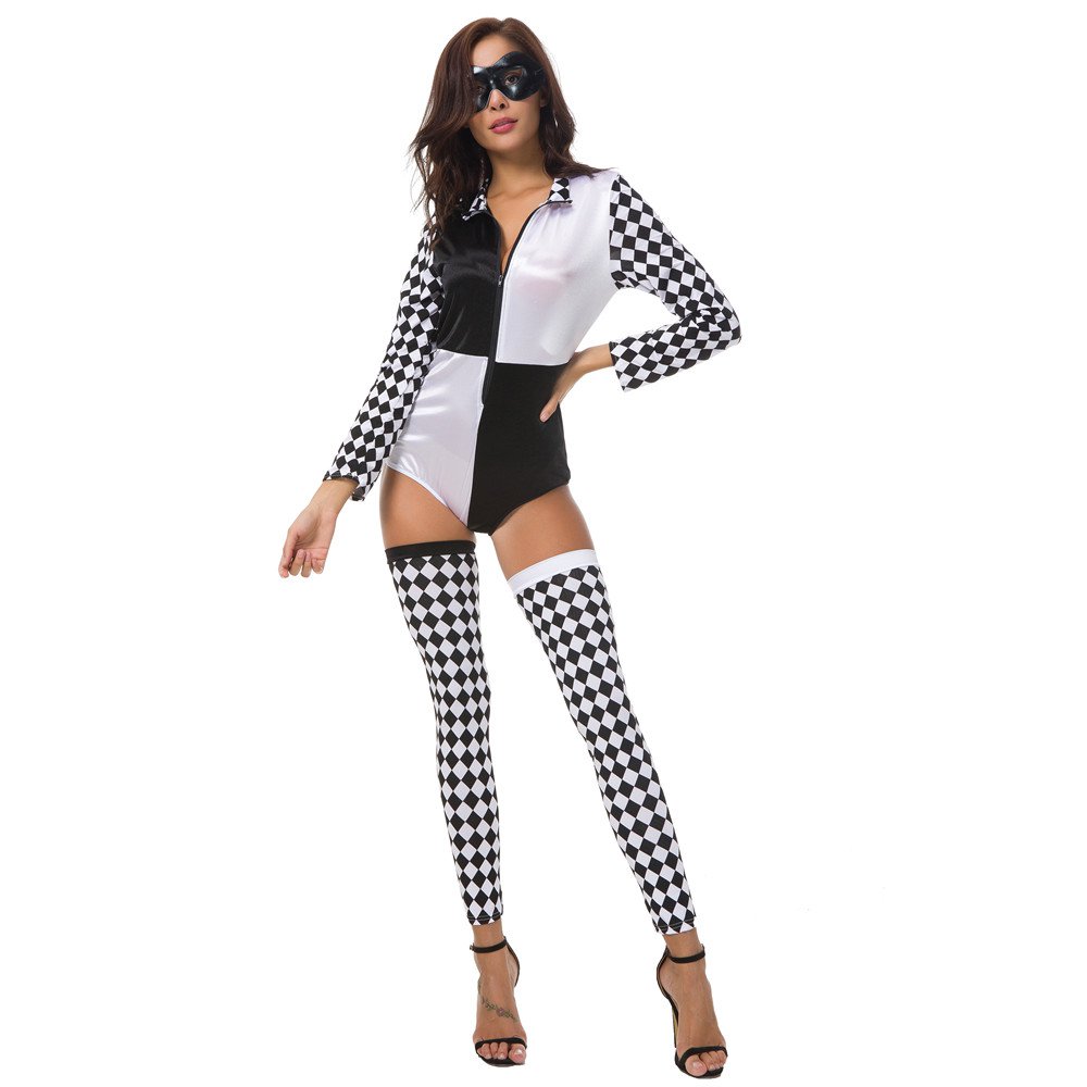 Halloween costume cosplay uniform party clown outfits circus queen game