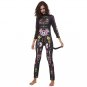 Melbourne Zombie Festival Skeleton Printed Bodysuit Halloween Horror Jumpsuit Cosplay Costumes