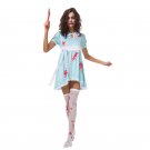 Melbourne Zombie Festival Blood Doll Costume Halloween COS Vampire Women Polka Dot Costume