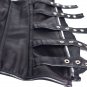 Steampunk Corset Steel Bone Corselet Faux Leather Lace Up Shapewear for Woman