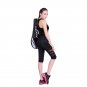 Quick-drying Yoga Cropped Trousers High Waist Sports Leggings Side Pocket Fitness Capri Pants