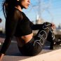 English Letter Boss Girl Digital Printed Sweatpants Yoga Pants High Waist Fitness Leggings