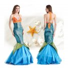 Halloween Mermaid Princess Costume DS Fancy Dress Cosplay Uniform Adult Stage Wear