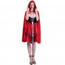 Women Stage Play Cosplay Fancy Dress Halloween Little Red Riding Hood Costume