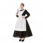 Fat Woman Costume White Castle Maid Adult Traditional Big Size Philippine Maid Halloween Clothing