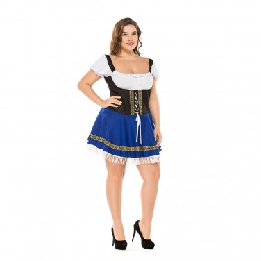 Plus Size German Oktoberfest Costumes Fat Man Cosplay Fancy Dress Halloween Game Suits