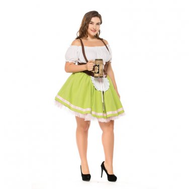 German Beer Maid Uniform Bavarian National Traditional Costume Cosplay Carnival Fancy Dress