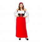 German Red Beer Festival Long Dress Clothing Fat Adult Female Beer Clothing Pirate Costume
