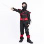 Children Halloween Role Playing Black Ninja Dress Kids Masked Warrior COS Costumes Service