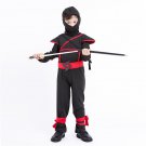 Children Halloween Role Playing Black Ninja Dress Kids Masked Warrior COS Costumes Service