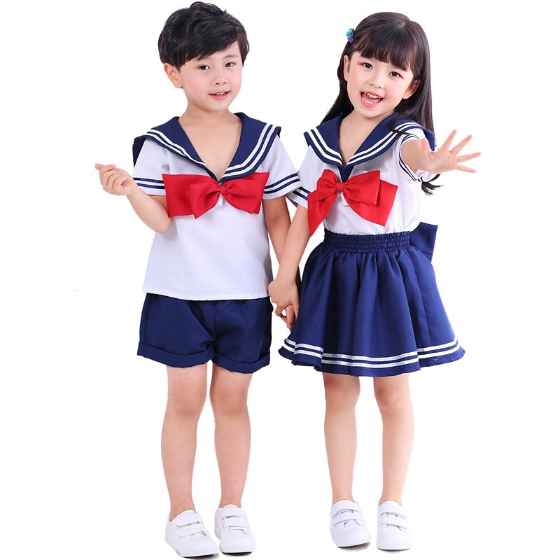 Naval Japanese Kid Sailor Suit Children School Uniform JK Costumes Warrior Cos Costume