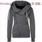 New Fashion Winter Coat For Women Sweatshirt Cardigan Side Zip Female Hoodies Streetwear