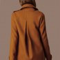 Plus Size Fashion Wool Blend Jacket for Women Winter Woolen Coat Autumn Pockets Streetwear