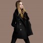 Plus Size Fashion Wool Blend Jacket for Women Winter Woolen Coat Autumn Pockets Streetwear