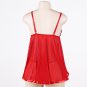 Plus Size Valentine Day Babydoll Lingerie Spaghetti Straps Sexy Nightgown Backless Sleepshirt
