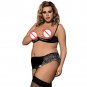 Valentine Day Open Cup Bra Sets Women Plus Size Sexy Lace Bikini Lingerie Erotic Pajama