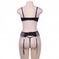 Valentine Day Open Cup Bra Sets Women Plus Size Sexy Lace Bikini Lingerie Erotic Pajama