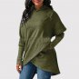 6 Colors Winter Long Sleeve Sweatshirts Fashion Autumn Hoodies Fleece Irregular Hooded Sweater