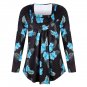 4 Colors Plue Size 4XL Spring Dresses V-neck Floral Print Autumn Casual Dress