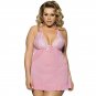 Plus Size Sexy Lingerie Sheer Female Erotic Sleepwear Valentine Day Halter Nightgowns