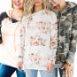 Floral Print Winter Hoodies Long Sleeve Sweater Fashion Autumn Hooded Sweatshirts