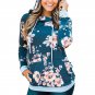 Plus Size 2XL Fashion Autumn Front Pocket Casual Hooded Sweatshirts Floral Winter Clothing Hoodies