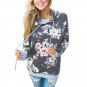 Plus Size 2XL Fashion Autumn Front Pocket Casual Hooded Sweatshirts Floral Winter Clothing Hoodies