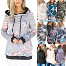 10 designs Irregular Neck Hip Pop Streetwear Floral Print Spring Blouses Autumn Casual Hoodies