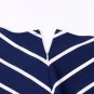 Star Street Style Dresses Autumn Slim-fit V-neck Striped Dress Spring Sheath Streetwear