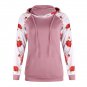 Floral Printed Casual Winter Sweatshirts Fashion Hoodies Fall Pocket Long Sleeve Hooded Tops