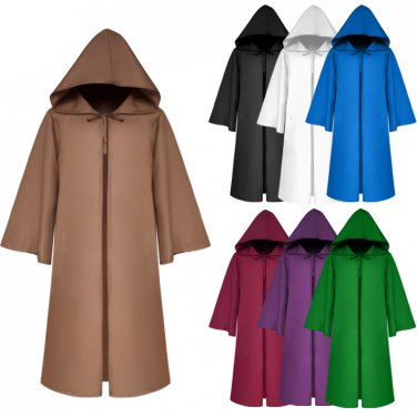 Death Cloak Azrael King of Terrors Medieval Mantle for Adult Halloween Theme Costume