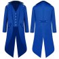 Retro Tuxedo Coat Dark Knight Punk Clown Costume Male Movie Theme Uniform Men Long Coat