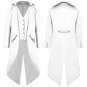 Retro Tuxedo Coat Dark Knight Punk Clown Costume Male Movie Theme Uniform Men Long Coat