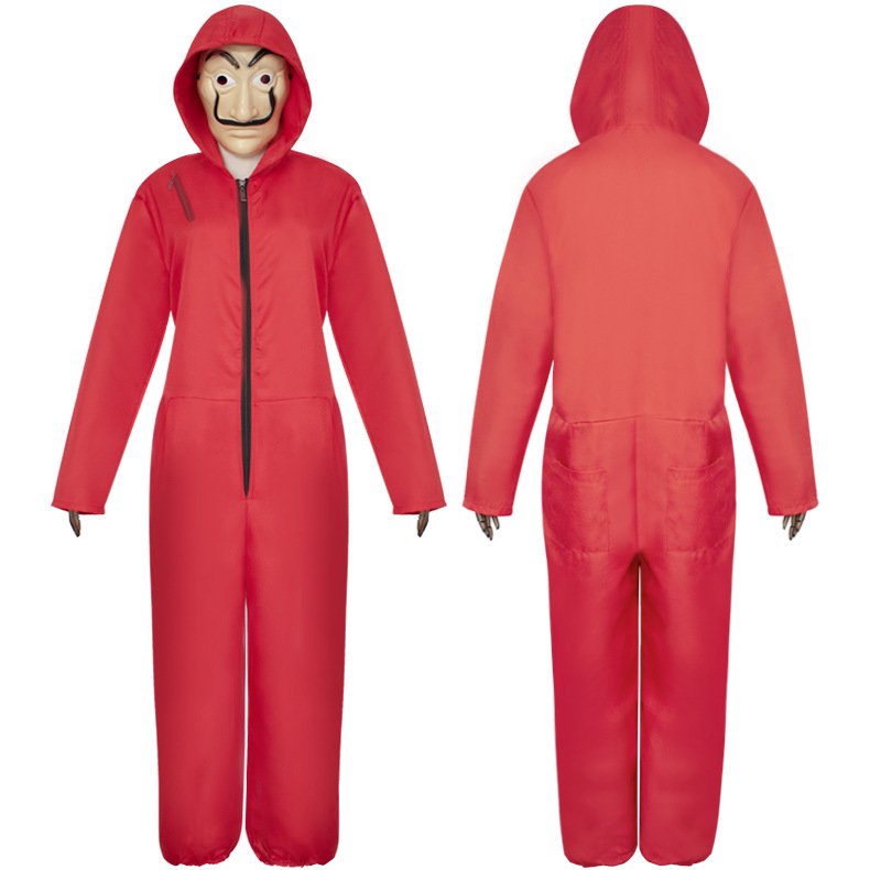 La Casa De Papel Costume Adult Prop Suit Halloween Spain TV Series Uniform Cosplay Carnival Jumpsuit