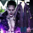 Movie Suicide Squad Leather Jacket The Joker Wear Jared Leto Cosplay Windbreaker PU Wind Coat