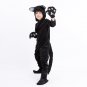 Halloween Black Cat Costume Fur Fancy Dress Plush Animal Uniform for Kid Children Carnival Outfit