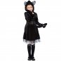Kid Carnival Stage Black Cat Cosplay Uniform Halloween Faux Fur Outfits Animal Fancy Dress for Child