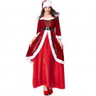 Santa Claus Party Cosplay Costume Lover Clothes Spun Velvet Christmas His-and-hers Clothing