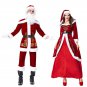 Santa Claus Party Cosplay Costume Lover Clothes Spun Velvet Christmas His-and-hers Clothing