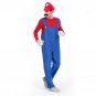 Super Bros Costume Carnival Game Party Outfits Overalls Cartoon Cosplay Uniform