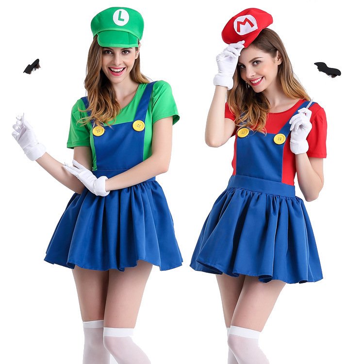 Women Super Girl Fancy Dress for Halloween Japanese Anime Game Cosplay Costume