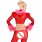 Erotic Xmas Cosplay Costume Christmas Party Clothes Night Club Uniform Tops with Wide Leg Pants