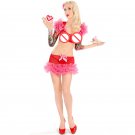 Sexy Christmas Lingerie Costume Santa Claus Cosplay Clothing Erotic Xmas Transparent Tops and Skirts