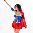 Sexy Carnival Supergirl Costume For Female Halloween Cosplay Uniform Super Hero Fancy Dress