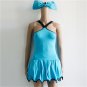 Carnival Elfin Cosplay Costume Female Celestial Uniform Blue Elf Fancy Dress Fairy Tale Outfit