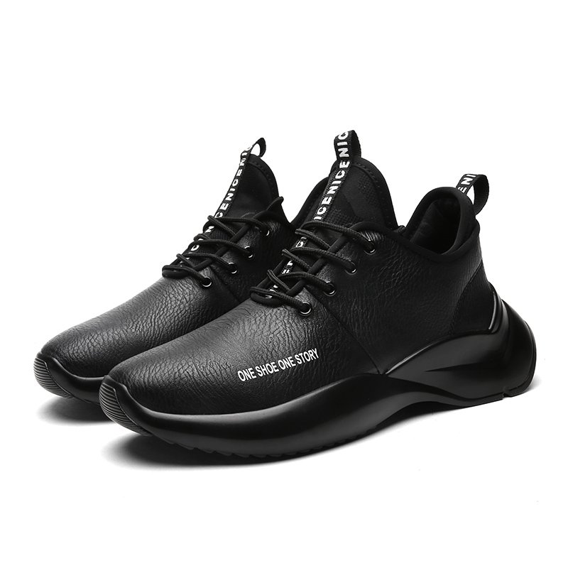 Men's Athleisure Street Dance Shoes Outdoor Trainers Leather Anti