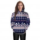 Full Sleeve Lady Fashion Christmas Streetwear Novelty Xmas Sweatshirts with Hat