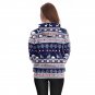 Full Sleeve Lady Fashion Christmas Streetwear Novelty Xmas Sweatshirts with Hat