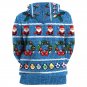 Young Women Cartoon Candy House Xmas Hoodies Fashion Lapel Neck Christmas Gift