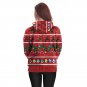 Ladies Xmas Cartoon Anime Printed Sweatshirts Full Sleeve Winter Hoodies Women Christmas Clothing